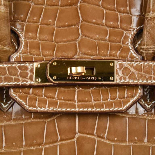 BIRKIN 35 HERMES CROCO MERRON