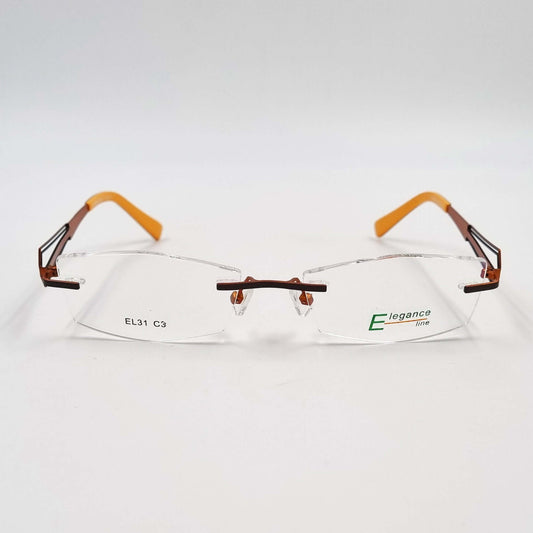 Lunettes de vue: Elegance EL31 Percé Bronze/Orange