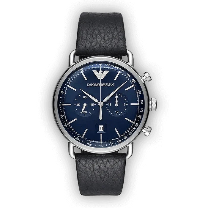 Montre Chronographe EA Homme AR-LR-11105 Bleu
