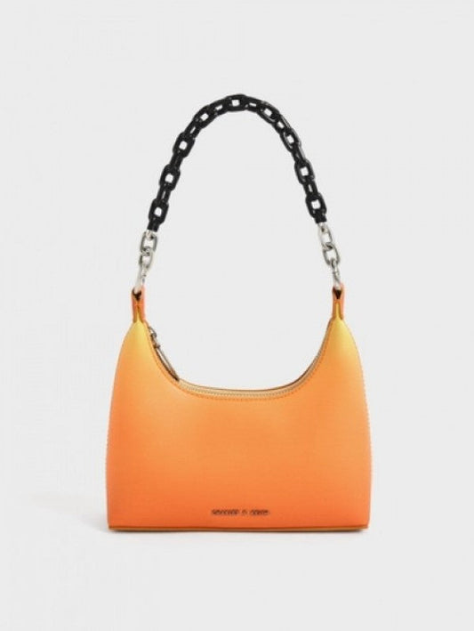 Sac à bandoulière avec poignée en chaîne Koi - Orange Dégradé