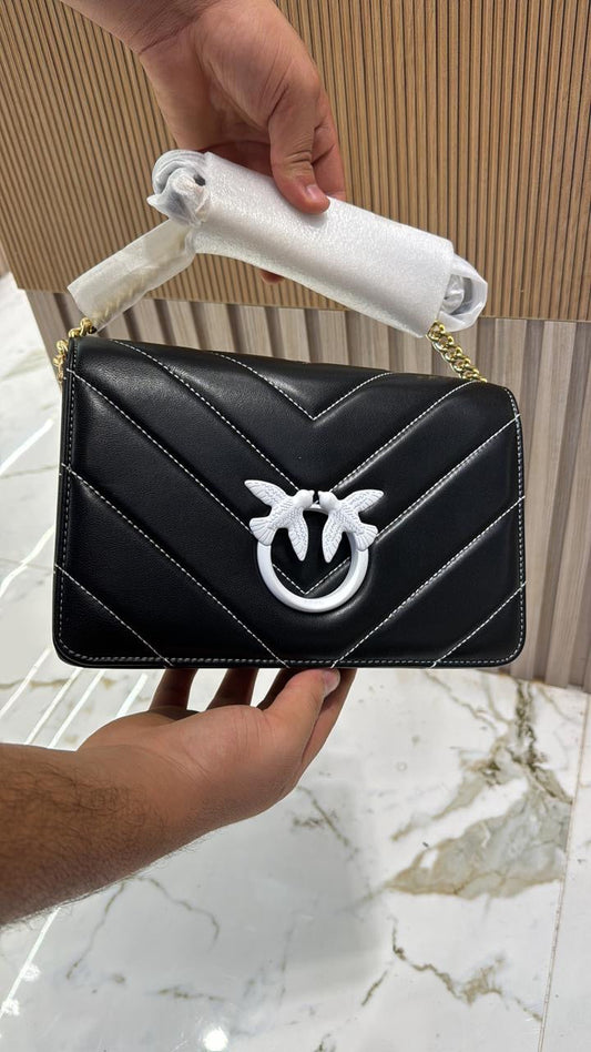 Sac à bandoulière Love Bag en cuir à logo