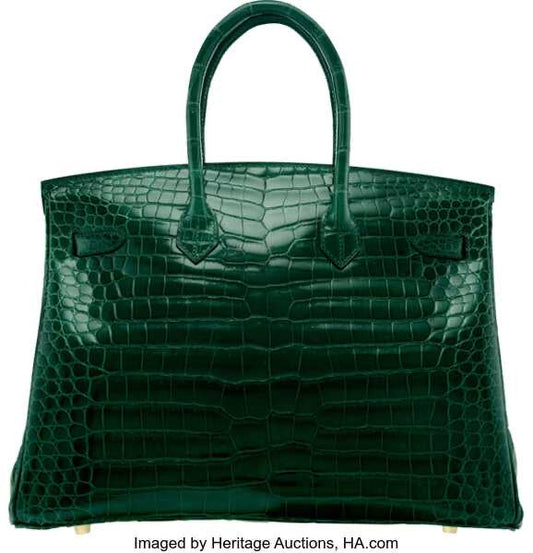 BIRKIN 35 HERMES CROCO VERT