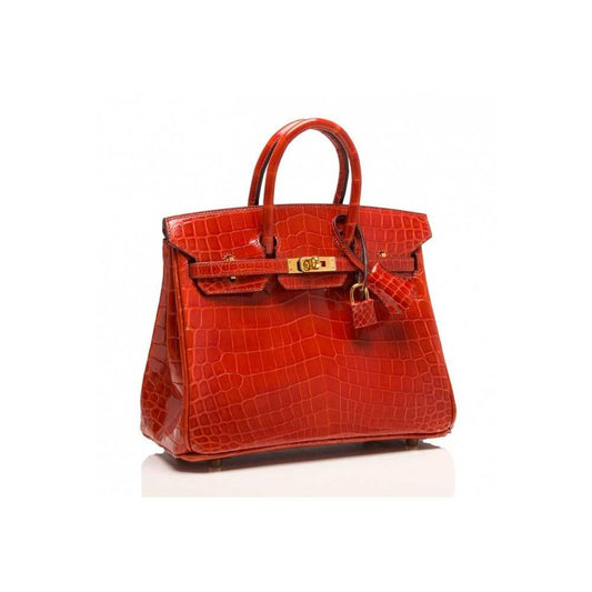 BIRKIN 35 HERMES CROCO ROUGE