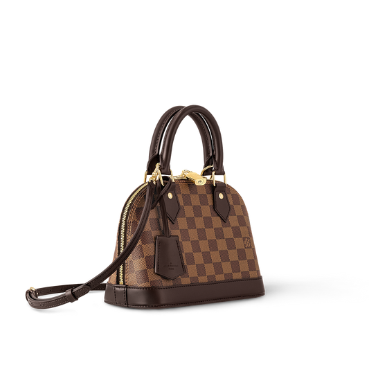 SAC À MAIN ALMA BB DAMIER EN VRAI CUIR