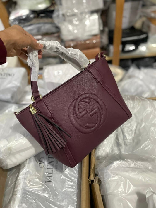 Sac cabas Gucci Soho en cuir grainé