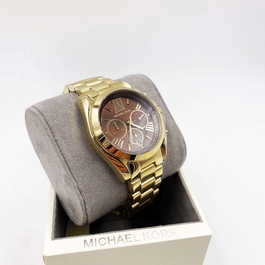Montre MICHAEL KORS Bradshaw Doré/Chocolat