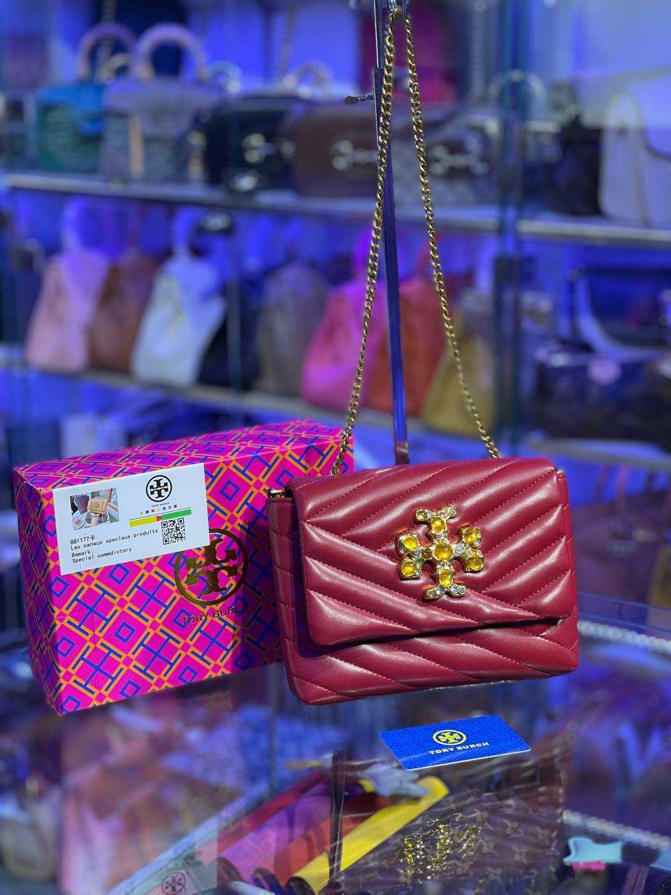 Tory Burch Kira Chevron Embellished Mini Bag