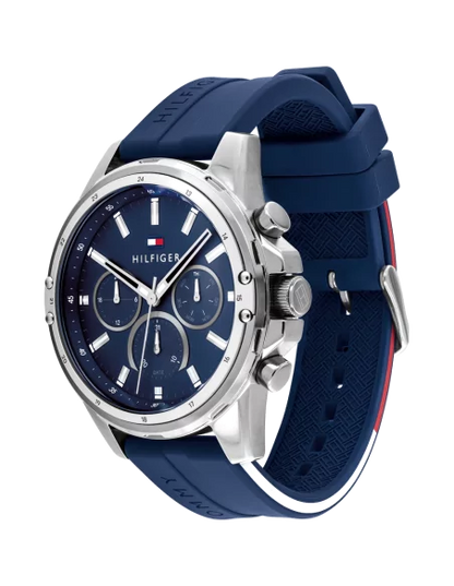 Tommy Hilfiger Men's Watch 1791791 blue silicone strap