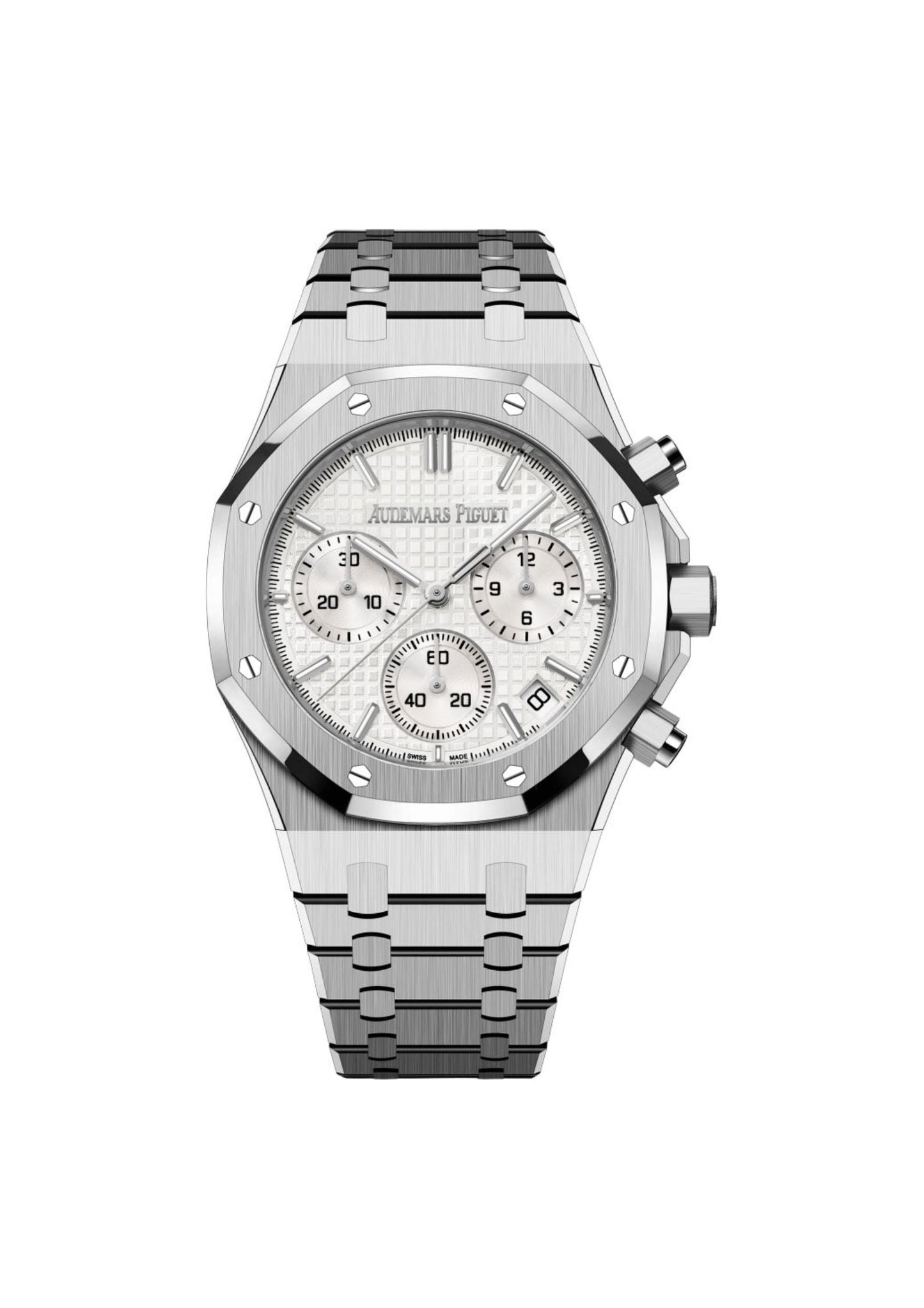 ROYAL OAK CHRONOGRAPHE-GRIS/BLANC