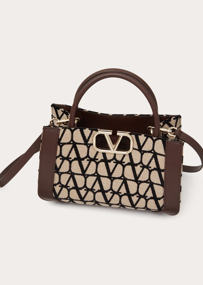 Sac à main moyen V Logo Signature Toile Iconograph