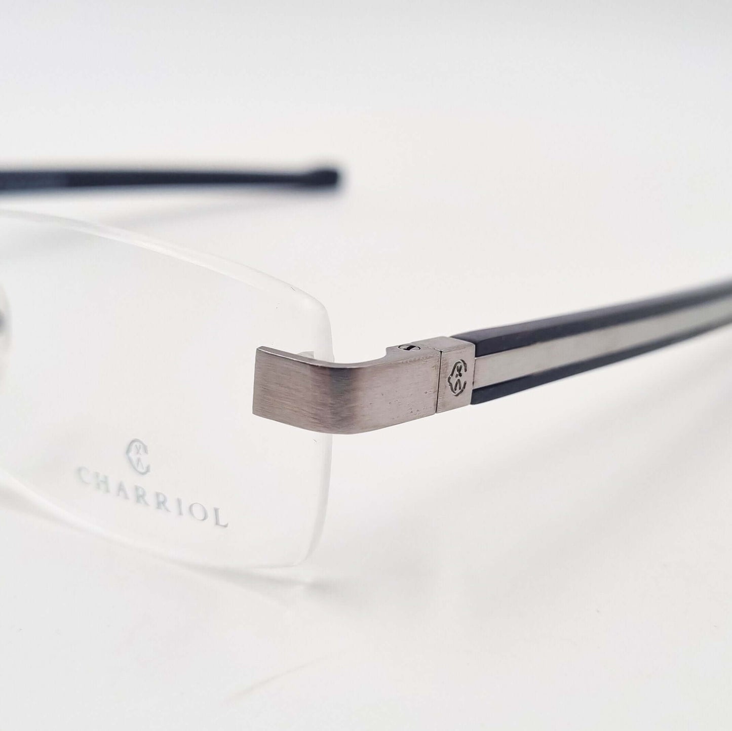 Lunettes de vue: CHARRIOL PC7338A Percé Silver/Noir