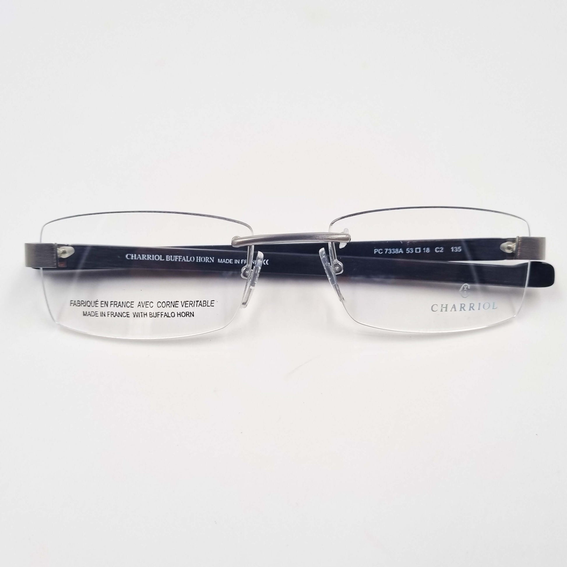 Lunettes de vue: CHARRIOL PC7338A Percé Silver/Noir