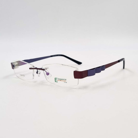 Lunettes de vue: Elegance EL29 Percé Bordeau/Bleu