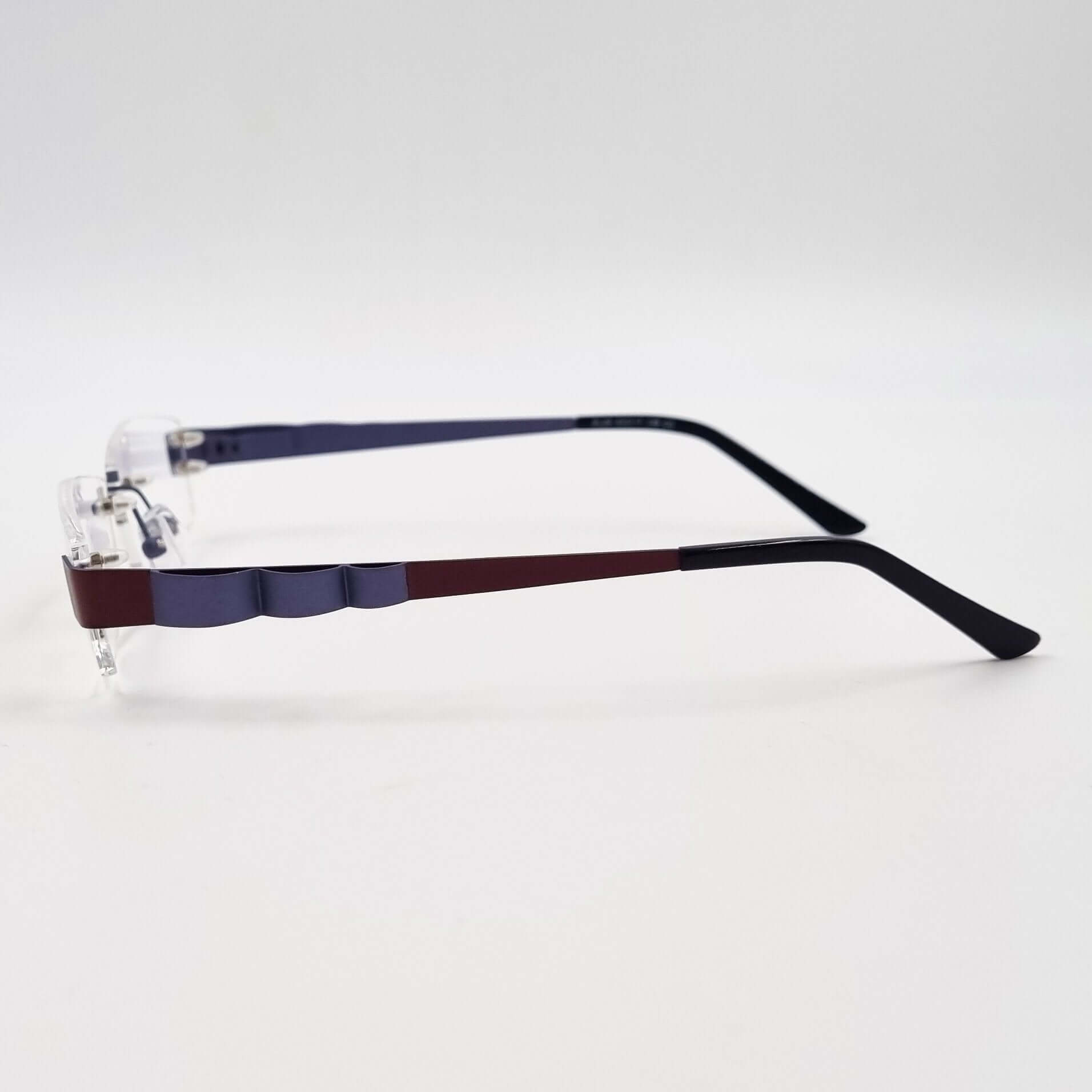 Lunettes de vue: Elegance EL29 Percé Bordeau/Bleu