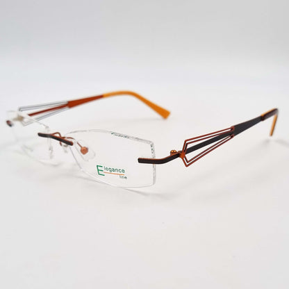 Lunettes de vue: Elegance EL31 Percé Bronze/Orange