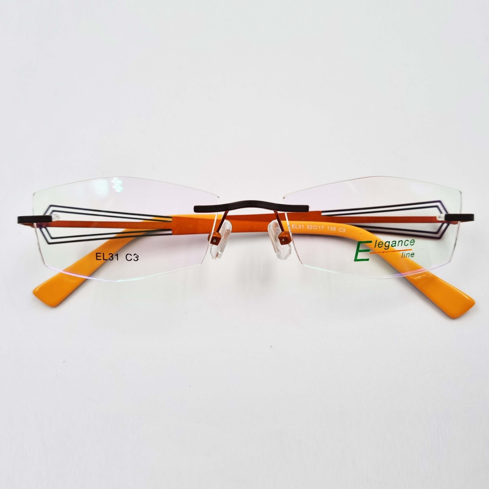 Lunettes de vue: Elegance EL31 Percé Bronze/Orange