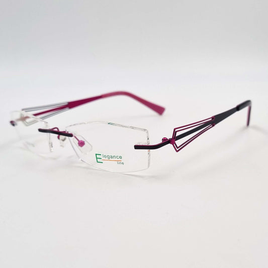 Lunettes de vue: Elegance EL31 Percé Noir/Rose