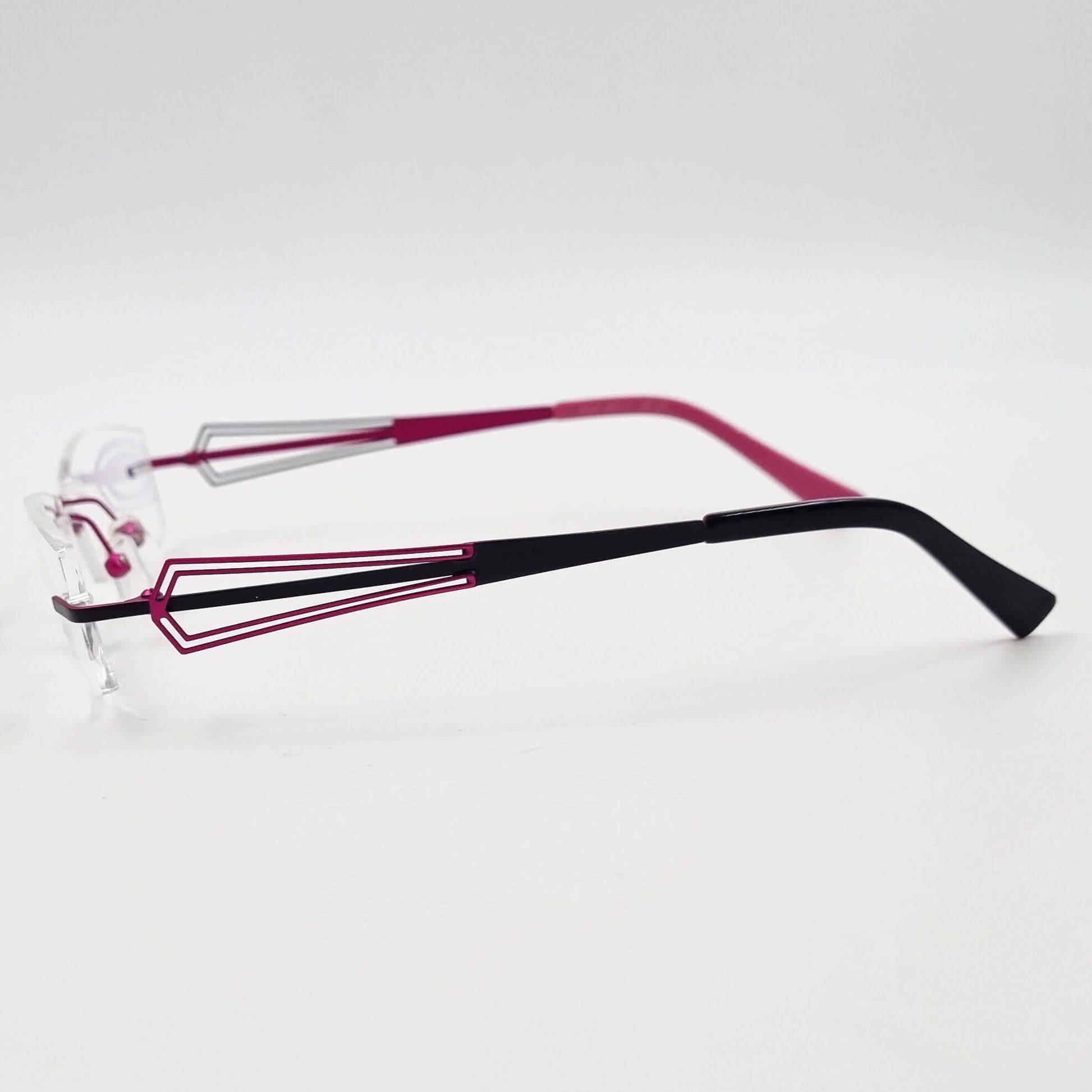Lunettes de vue: Elegance EL31 Percé Noir/Rose