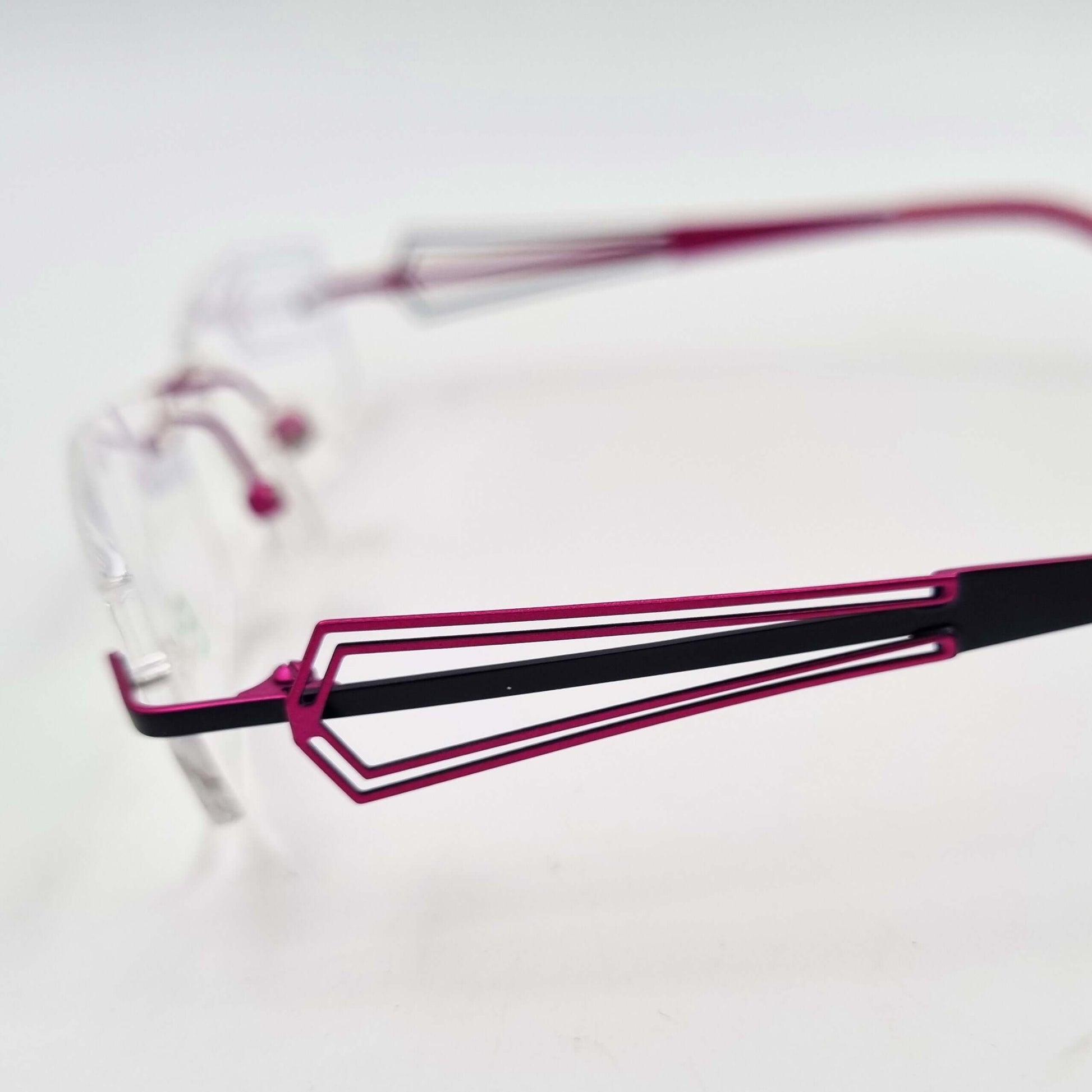 Lunettes de vue: Elegance EL31 Percé Noir/Rose