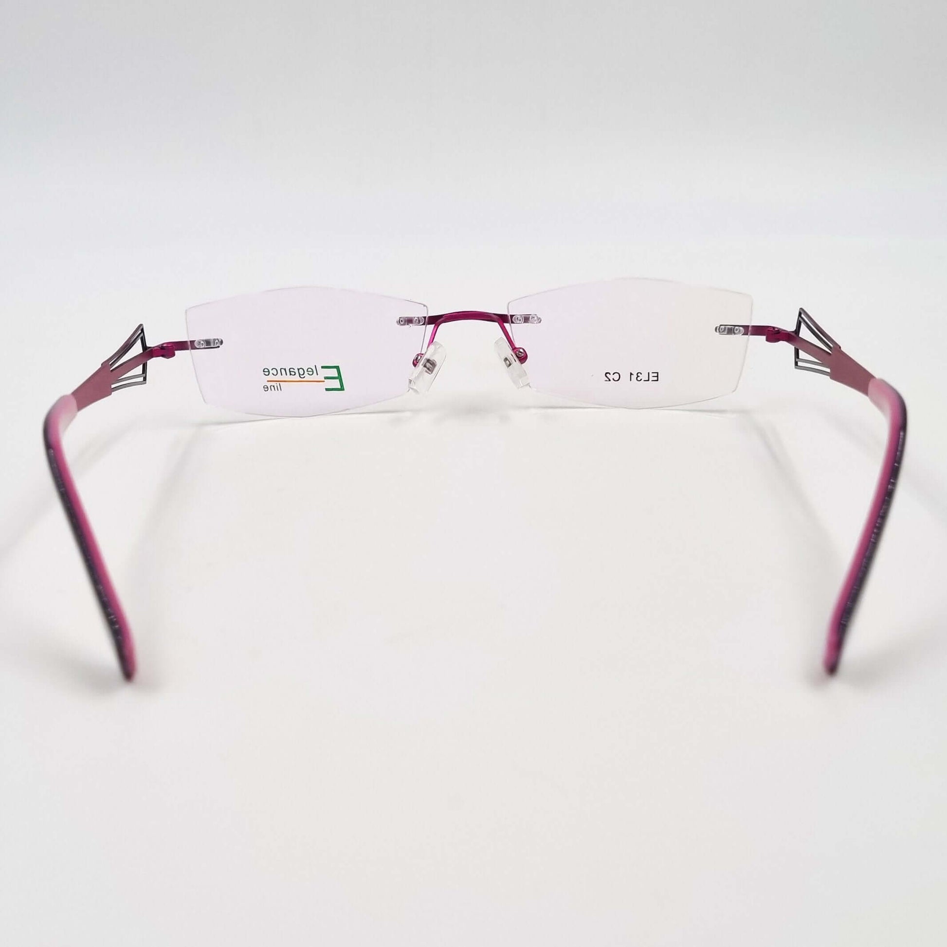 Lunettes de vue: Elegance EL31 Percé Noir/Rose