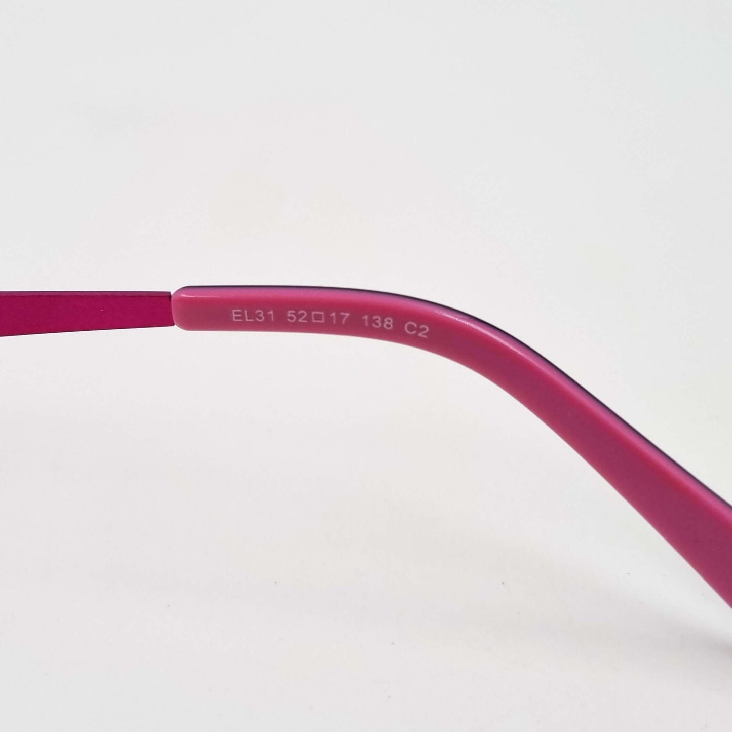 Lunettes de vue: Elegance EL31 Percé Noir/Rose