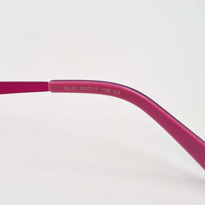 Lunettes de vue: Elegance EL31 Percé Noir/Rose
