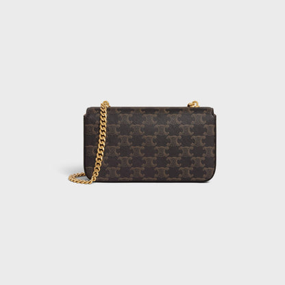 SAC À BANDOULIÈRE CHAÎNE CLAUDE DE VEAU BRILLANT