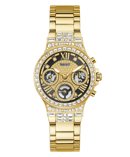 Montre multifonction GUESS pour femme couleur or