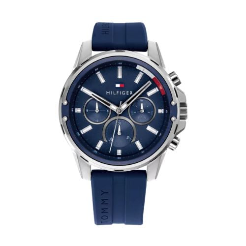 Tommy Hilfiger Men's Watch 1791791 blue silicone strap