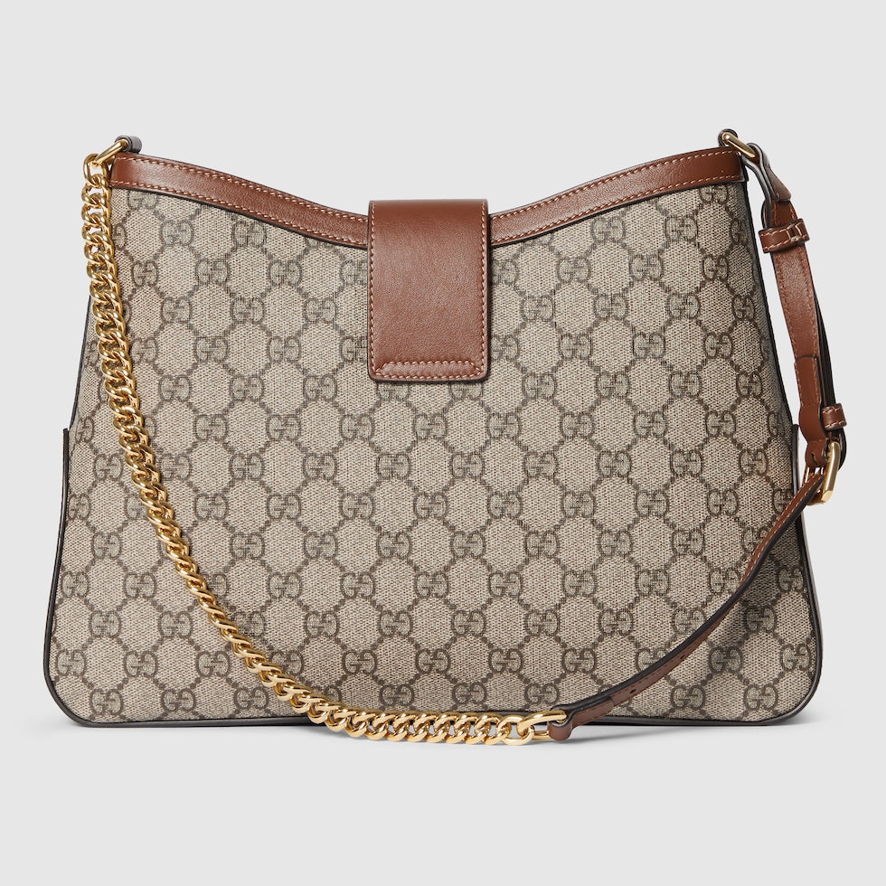 SAC BANDOULIÈRE GG EN CUIR DE TAILLE MOYENNE AVEC CADENAS