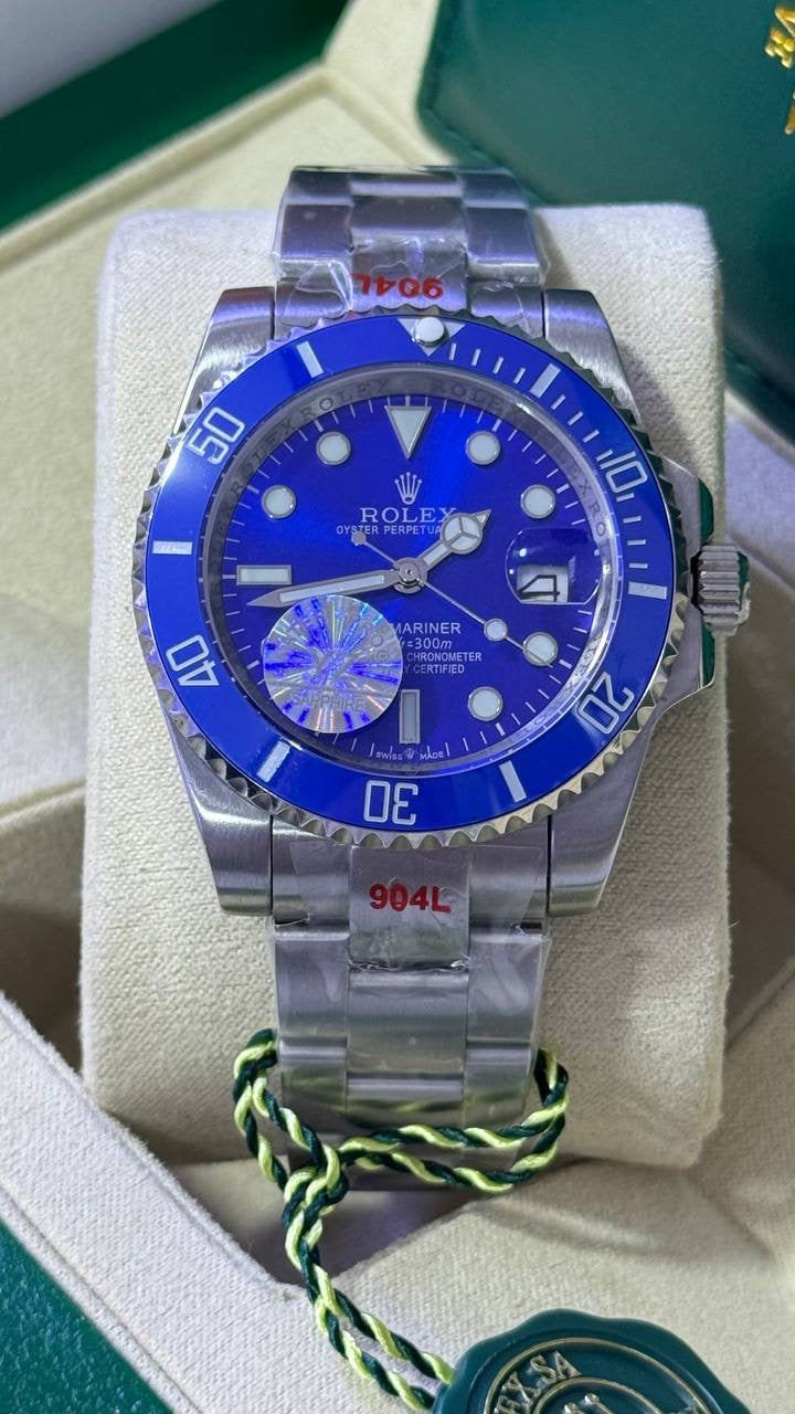 Rolex Submariner "Smurf" White Gold 40mm Blue