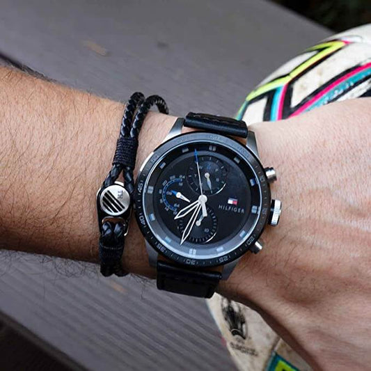 Montre Homme Tommy Hilfiger 1791810 Cuir Noir