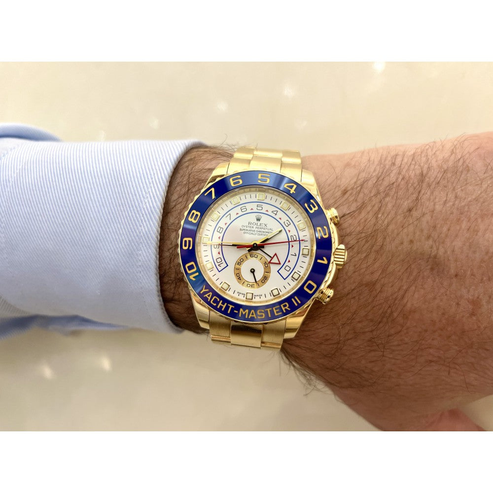 Rolex Yacht Master II (Ref 116688) en or jaune 18
