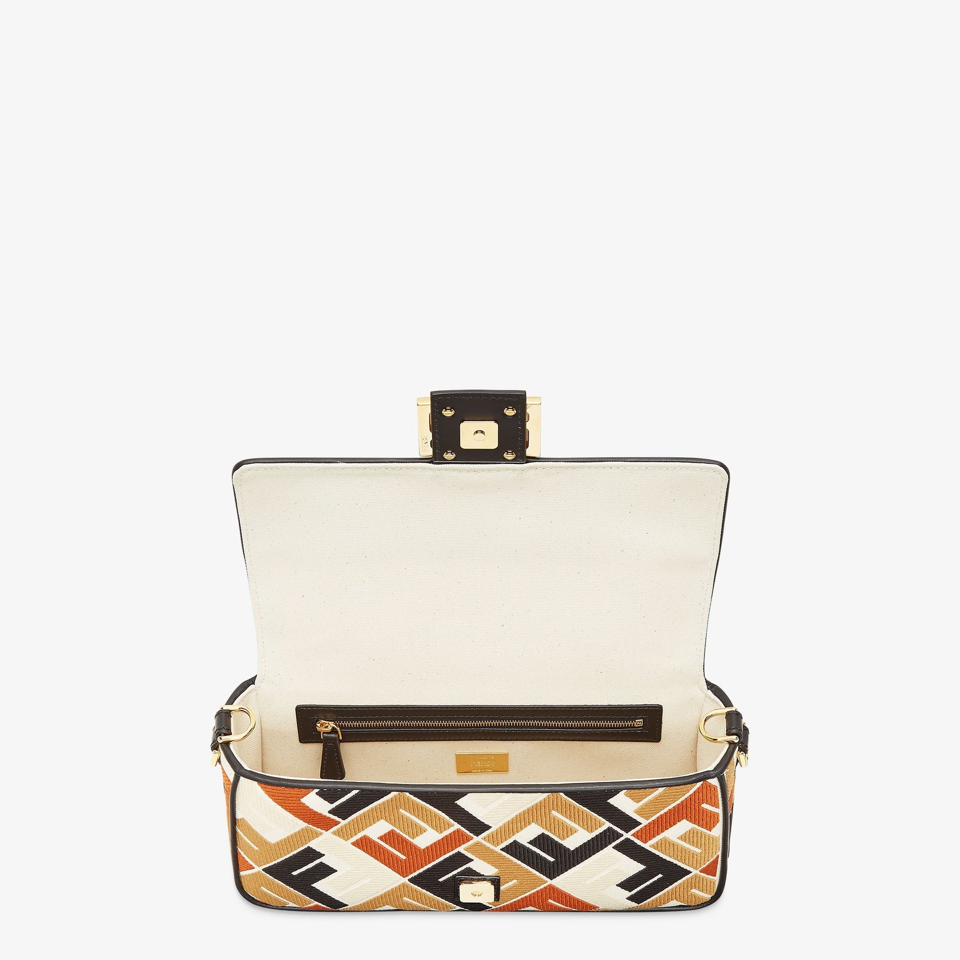 Sac en toile multicolore avec étiquette FF brodée
