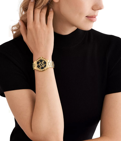 Montre Lennox de Michael Kors à trois aiguilles en acier inoxydable, doré