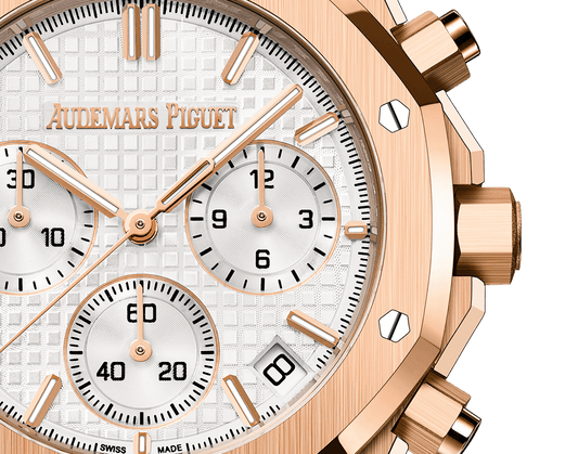 ROYAL OAK CHRONOGRAPHE-ROSE/BLANC