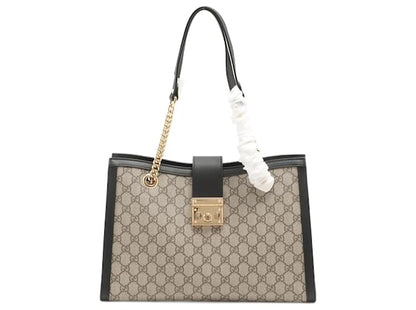 Gucci Sac cabas Padlock GG Supreme Medium Noir