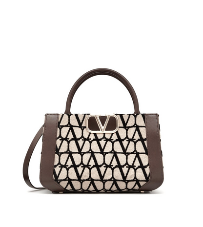 Sac à main moyen V Logo Signature Toile Iconograph