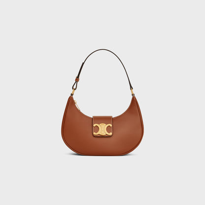 SAC AVA TRIOMPHE MOYEN MODELE VEAU LISSE Marron