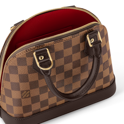 SAC À MAIN ALMA BB DAMIER EN VRAI CUIR