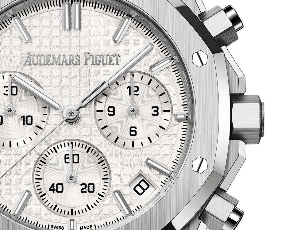 ROYAL OAK CHRONOGRAPHE-GRIS/BLANC