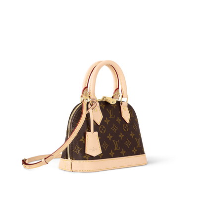 SAC À MAIN ALMA BB DAMIER EN VRAI CUIR