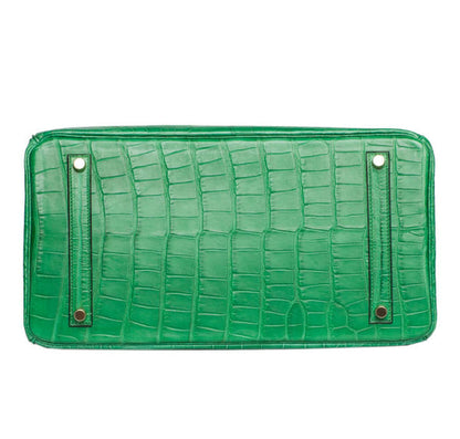 Sacs À Main À Poignée Supérieure En Cuir Véritable Imprimé Crocodile Lisse
