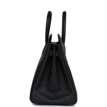 Sac à main Hermès Birkin Shadow en cuir Everkcalf noir