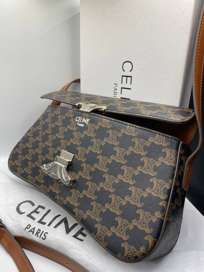 SAC CELINE LOLA MOYEN MODELE TOILE TRIOMPHE ET VEAU