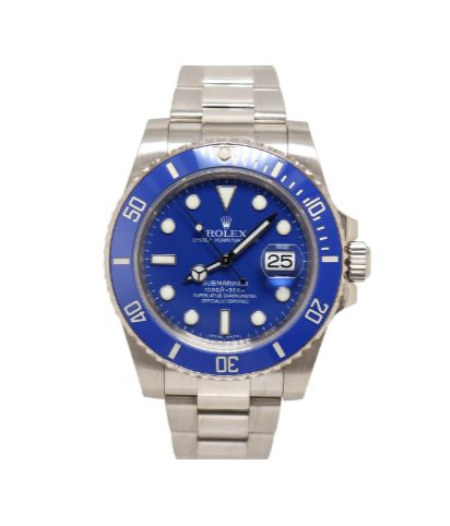 Rolex Submariner "Smurf" White Gold 40mm Blue