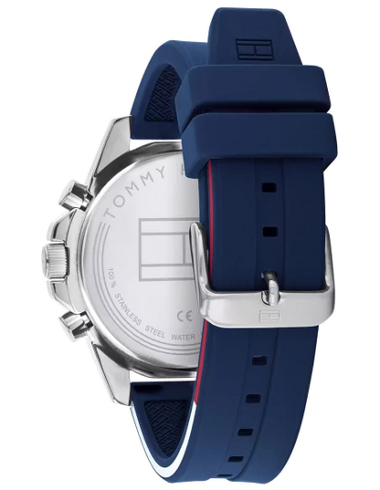 Tommy Hilfiger Men's Watch 1791791 blue silicone strap