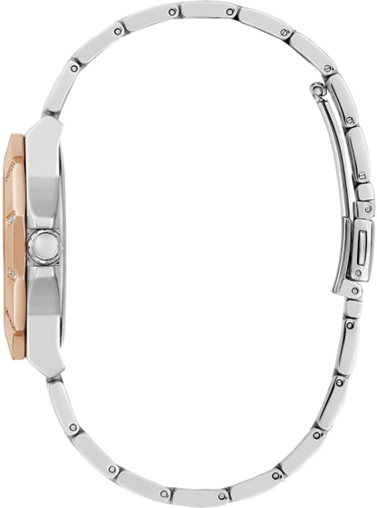 Montre Femme Guess GW0616L3 bracelet or rose et argent en acier