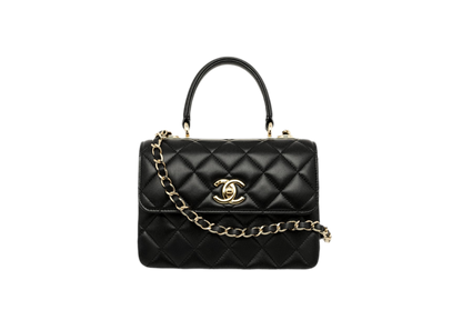 Sac Chanel Trendy CC Top Handle Cuir lisse Noir
