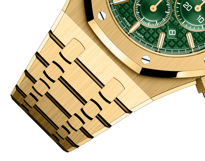 ROYAL OAK CHRONOGRAPHE-JAUNE/VERT